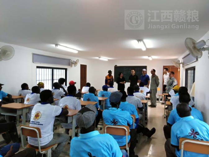 合作局中非处王岳处长与苏建国参赞参观农场